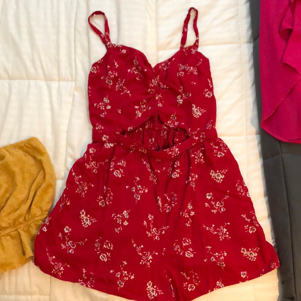 Very cute Hollister Red romper